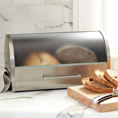 stainless steel bread box william sonoma|william sonoma bread mix.